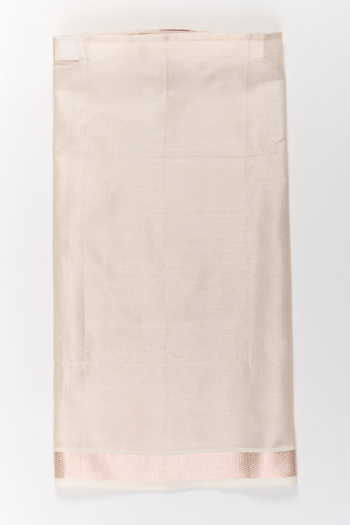 The Nesavu Boys Vesti Boys Blend Silk Vesti with Copper Zari Border for Hindu Festive Celebrations Nesavu Boys Blend Silk Vesti Copper Zari Border Traditional Hindu Ceremonies | The Nesavu