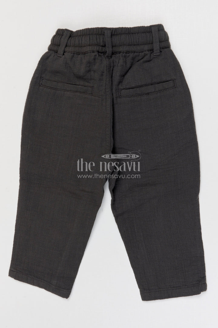 The Nesavu Boys Pant Boys Breathable Muslin Cotton Pants for Everyday Activities and Play Nesavu Nesavu boys breathable muslin cotton pants for everyday wear comfortable kids drawstring pants