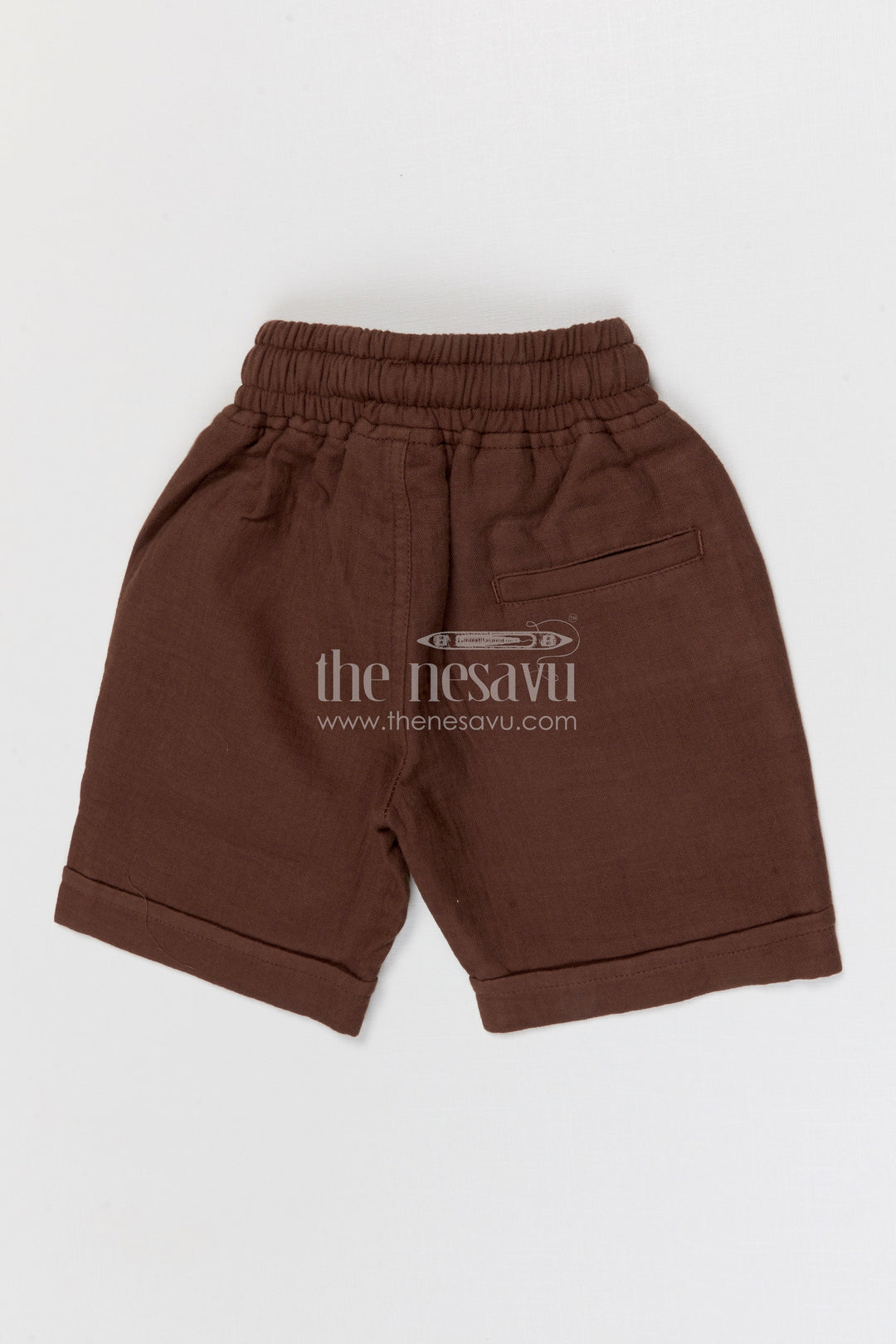 The Nesavu Boys Shorts Boys Breathable Muslin Cotton Shorts for Summer Activities and Play Nesavu Nesavu boys breathable muslin cotton shorts for summer play comfortable kids drawstring shorts