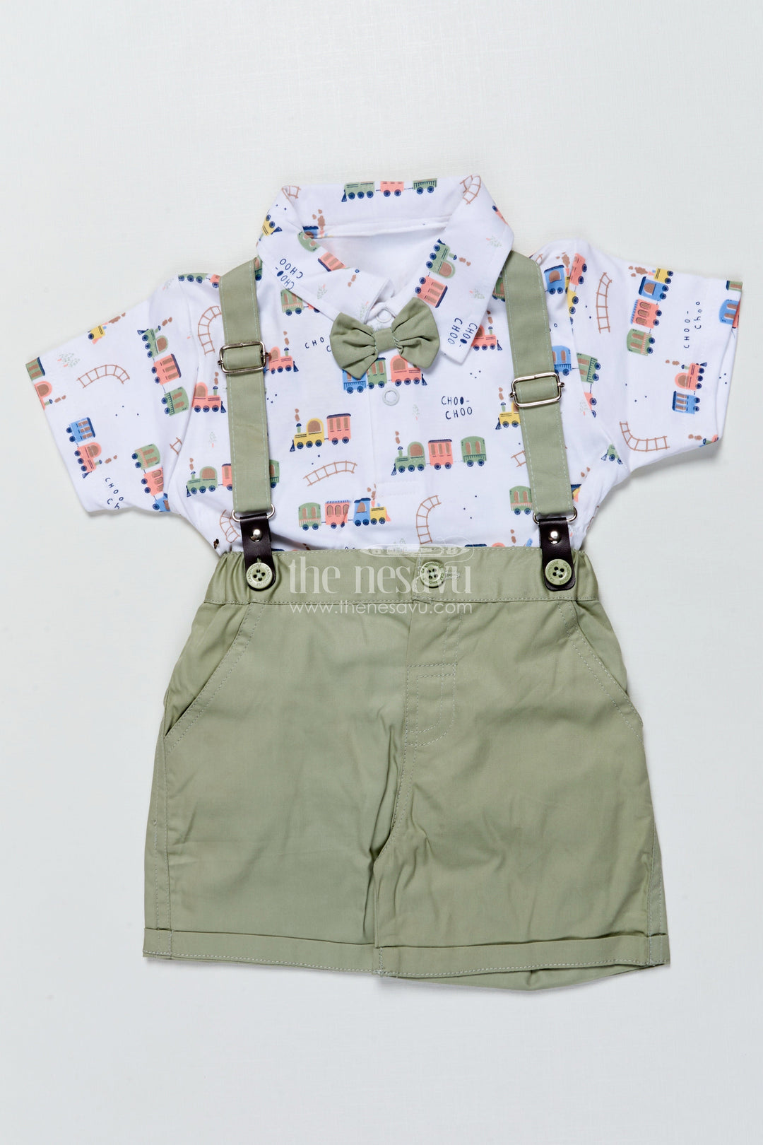 The Nesavu Boys Casual Set Boys Casual Cotton Outfit Set with Animal Print Shirt for Fun Outings Nesavu Nesavu boys cotton casual set animal print shirt  perfect playdates outdoor fun