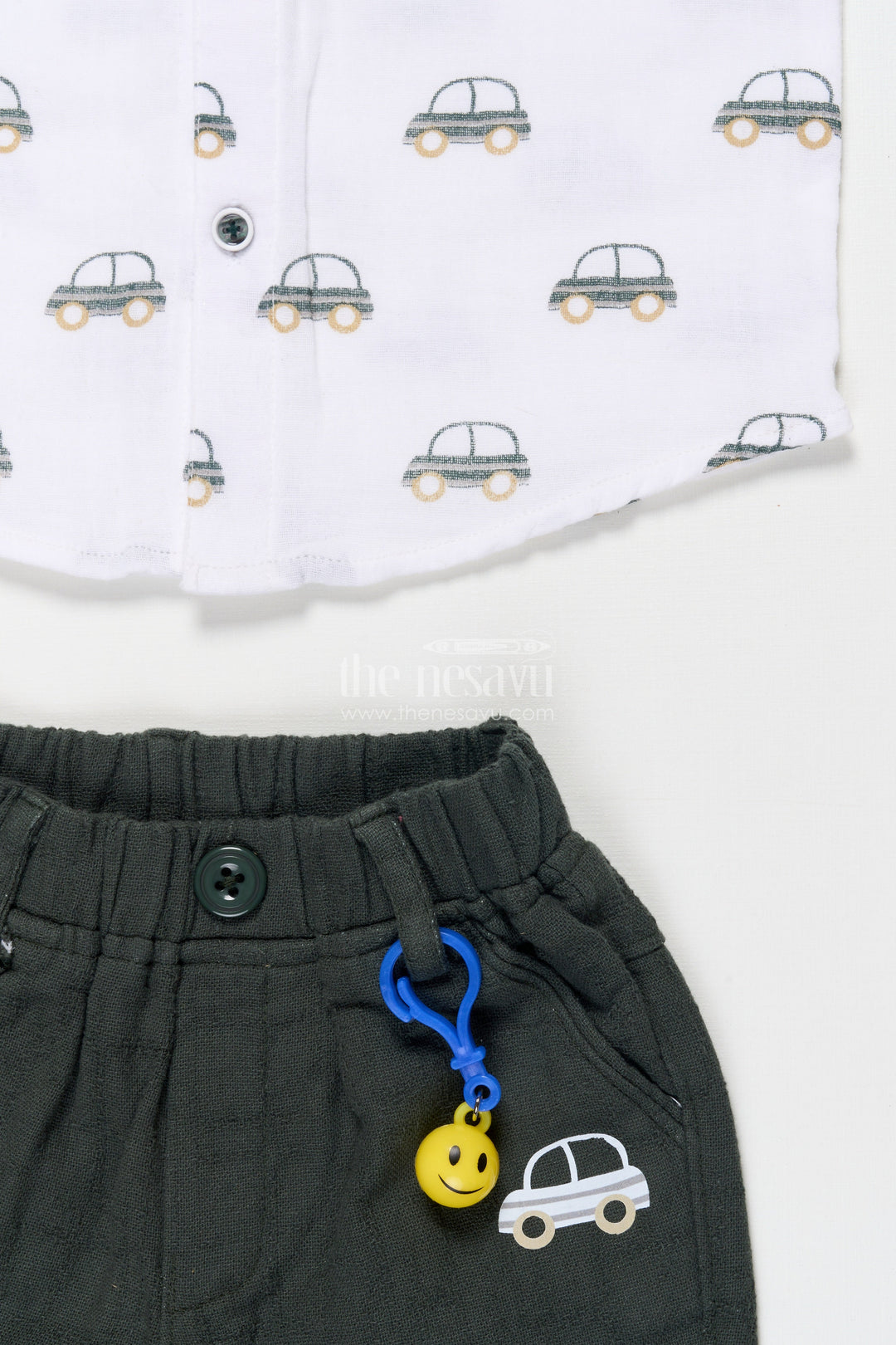 The Nesavu Boys Casual Set Boys Casual Cotton Set for Everyday Wear and Outdoor Play Nesavu Nesavu boys muslin cotton casual set digital print daily wear outdoor fun