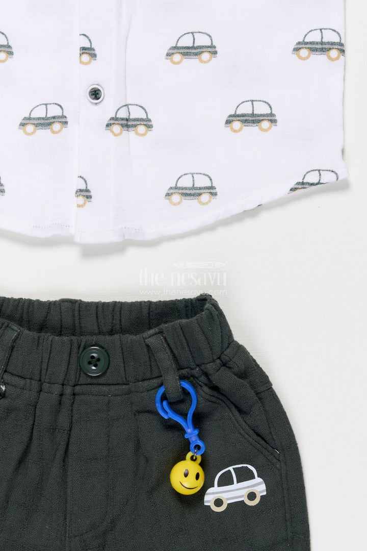 The Nesavu Boys Casual Set Boys Casual Cotton Set for Everyday Wear and Outdoor Play Nesavu Nesavu boys muslin cotton casual set digital print daily wear outdoor fun