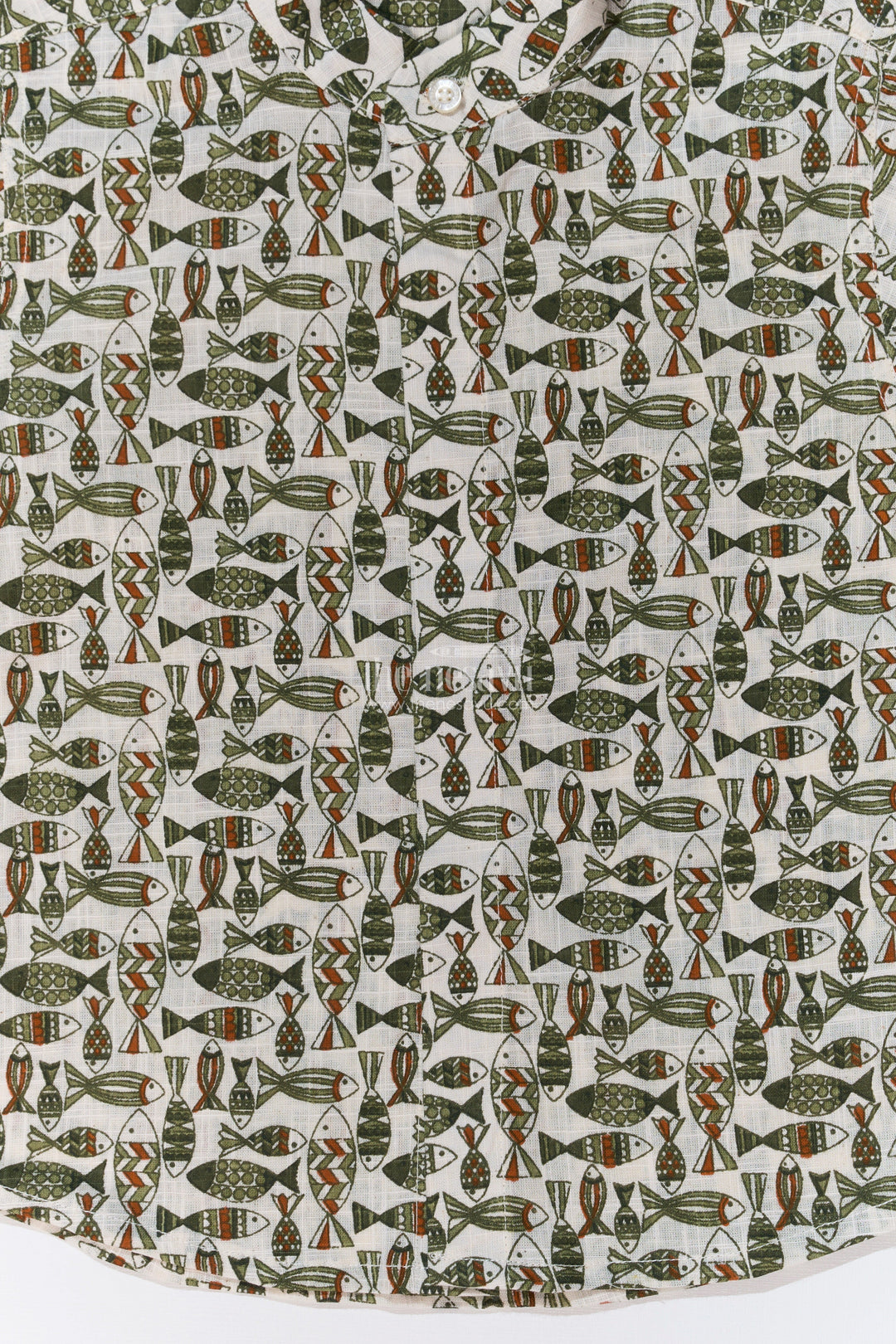 The Nesavu Boys Cotton Shirt Boys Casual Cotton Shirts in Block Print with Classic Fish Motif for Everyday Wear Nesavu Boys Casual Cotton Shirt Block Print Fish Motif Everyday Comfort | The Nesavu