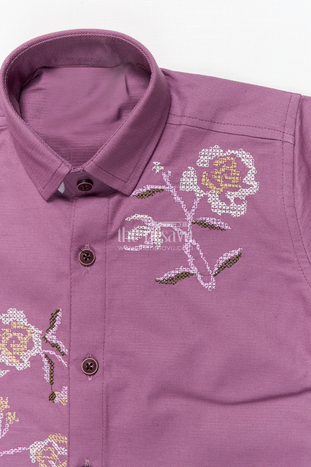 The Nesavu Boys Casual Set Boys Casual Kurta Set for Traditional Events and Outings Nesavu Nesavu boys casual ethnic kurta set thread embroidery school festive use