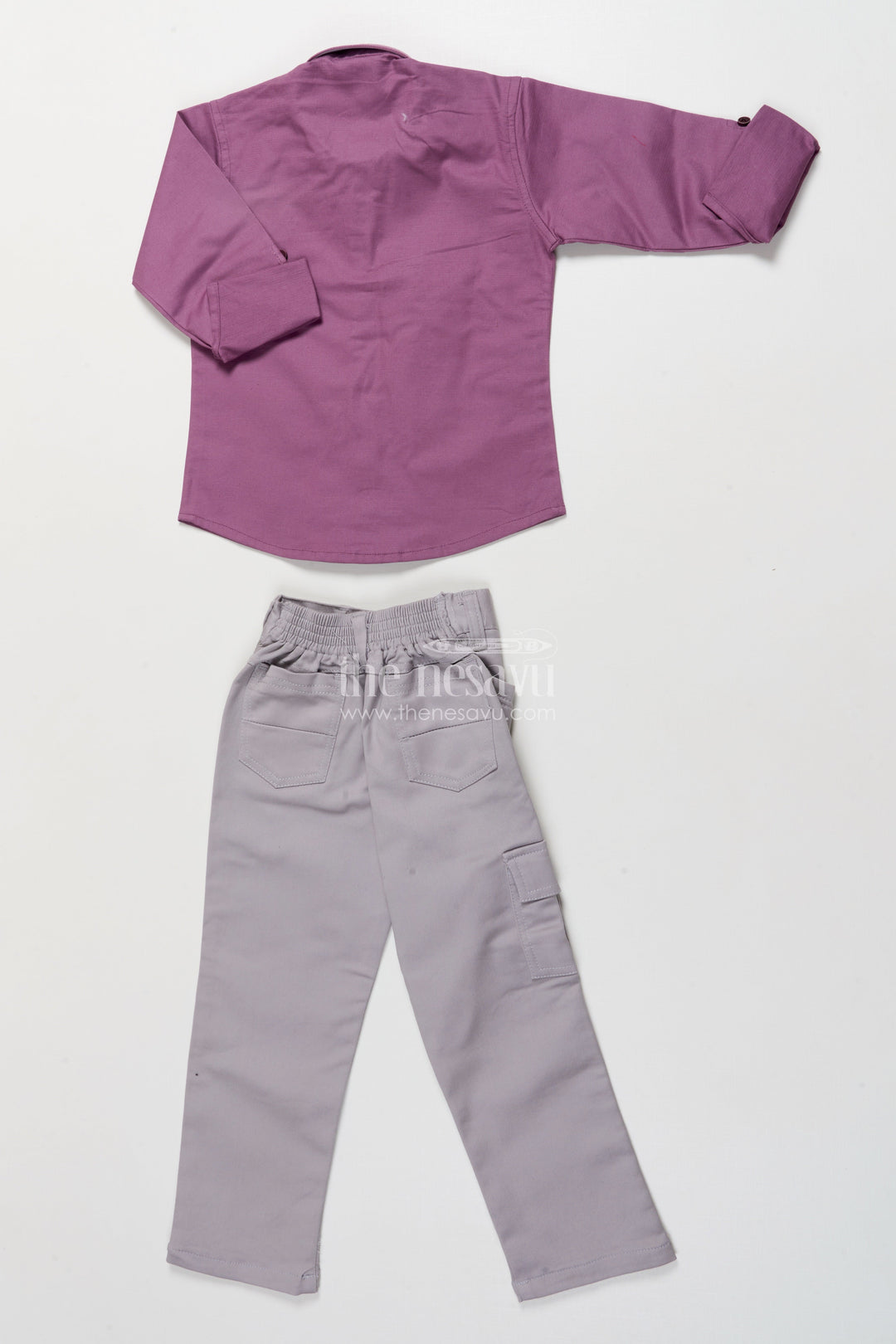 The Nesavu Boys Casual Set Boys Casual Kurta Set for Traditional Events and Outings Nesavu Nesavu boys casual ethnic kurta set thread embroidery school festive use