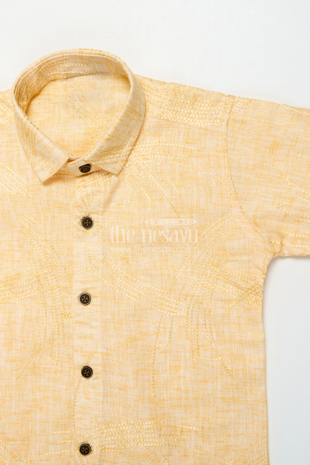 The Nesavu Boys Casual Set Boys Casual Outfit for Festive Functions and School Ethnic Day Nesavu Nesavu boys embroidered casual set cotton school ethnic day festive occasions