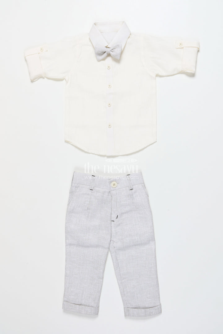 The Nesavu Boys Casual Set Boys Casual Set for Birthdays and Family Day Outings Nesavu Nesavu boys casual outfit printed jacket birthdays smart family outings