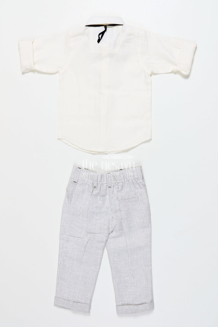 The Nesavu Boys Casual Set Boys Casual Set for Birthdays and Family Day Outings Nesavu Nesavu boys casual outfit printed jacket birthdays smart family outings