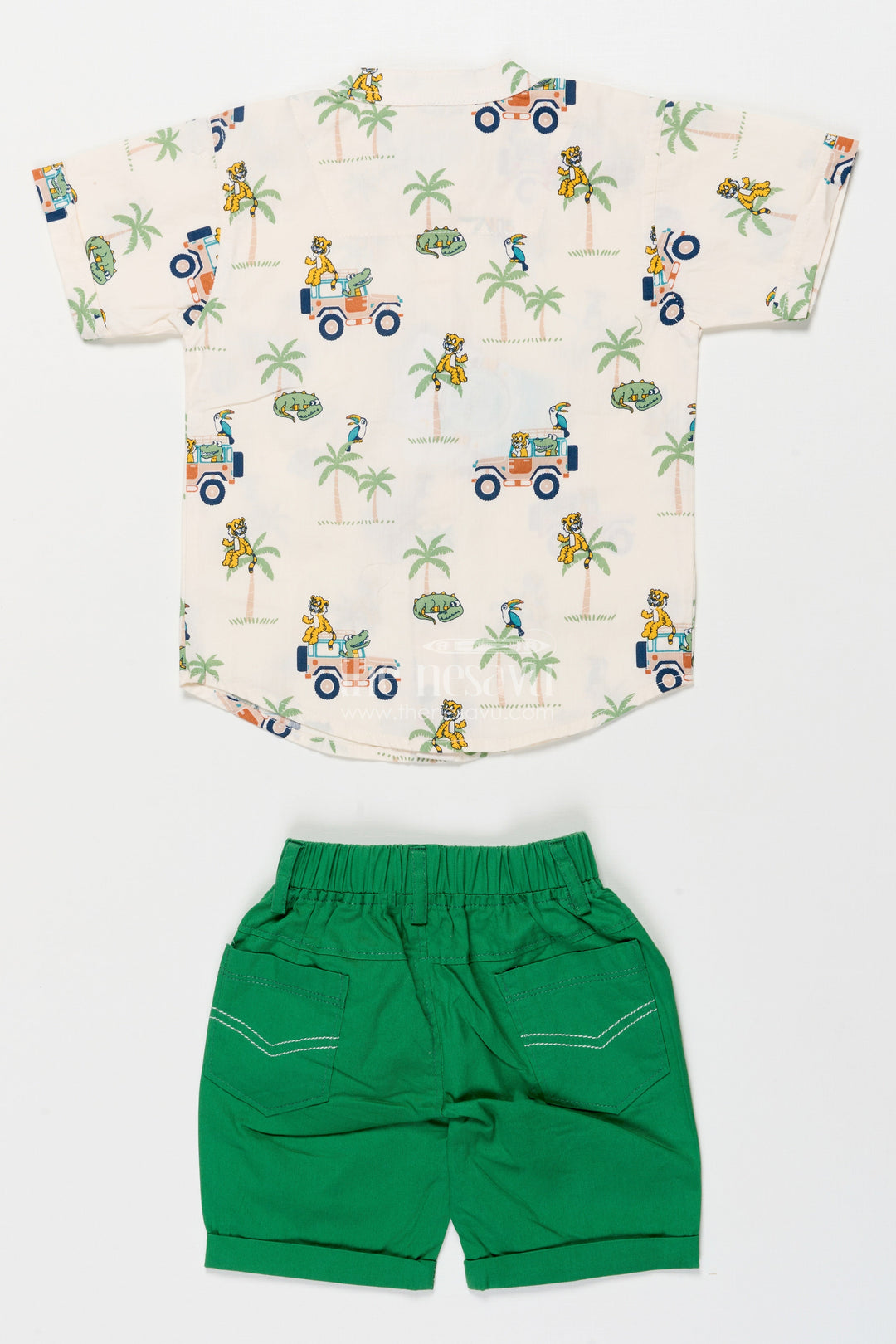 The Nesavu Boys Casual Set Boys Casual Set for Playtime and Family Outings Nesavu Nesavu boys casual set cotton digital print playtime family outings