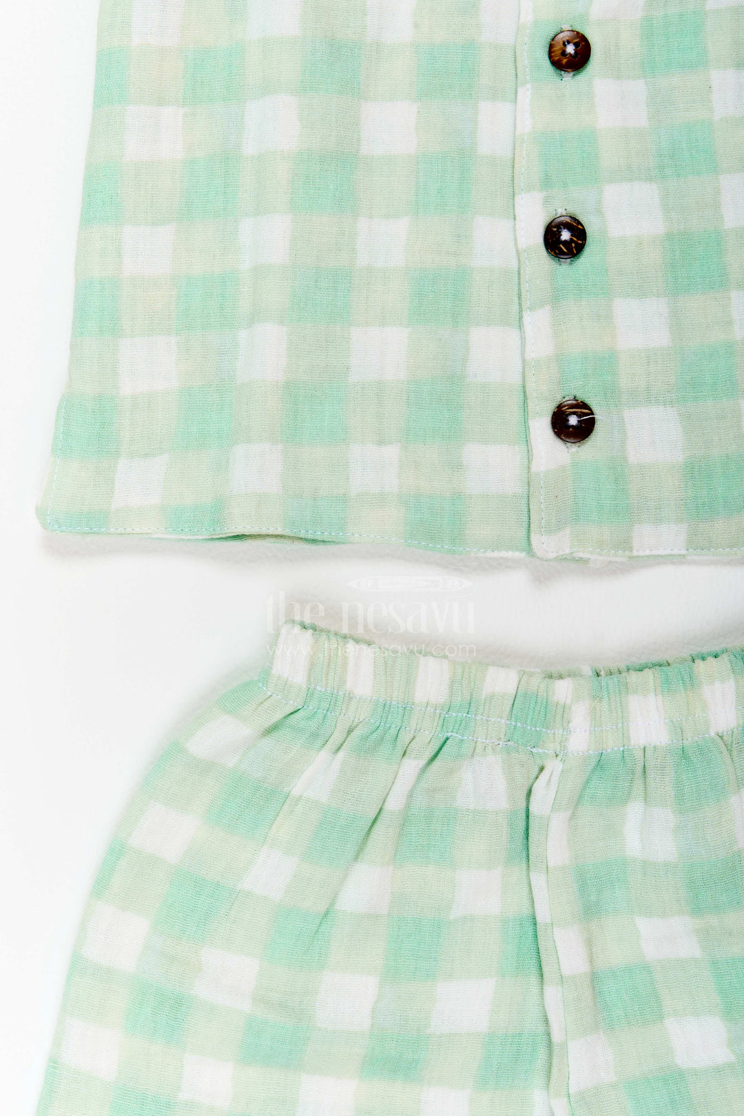The Nesavu Boys Casual Set Boys Checked Casual Co Ord Set for Holidays and Weekend Outings Nesavu Nesavu Boys Checked Casual Co Ord Set For Holidays Weekend Outings Playdates And Relaxed Summer Days