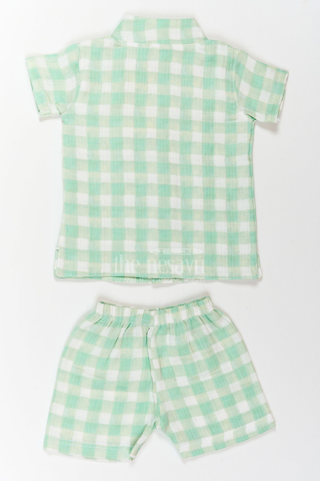 The Nesavu Boys Casual Set Boys Checked Casual Co Ord Set for Holidays and Weekend Outings Nesavu Nesavu Boys Checked Casual Co Ord Set For Holidays Weekend Outings Playdates And Relaxed Summer Days