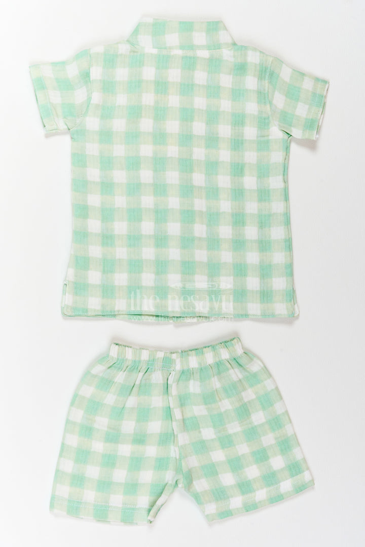 The Nesavu Boys Casual Set Boys Checked Casual Co Ord Set for Holidays and Weekend Outings Nesavu Nesavu Boys Checked Casual Co Ord Set For Holidays Weekend Outings Playdates And Relaxed Summer Days