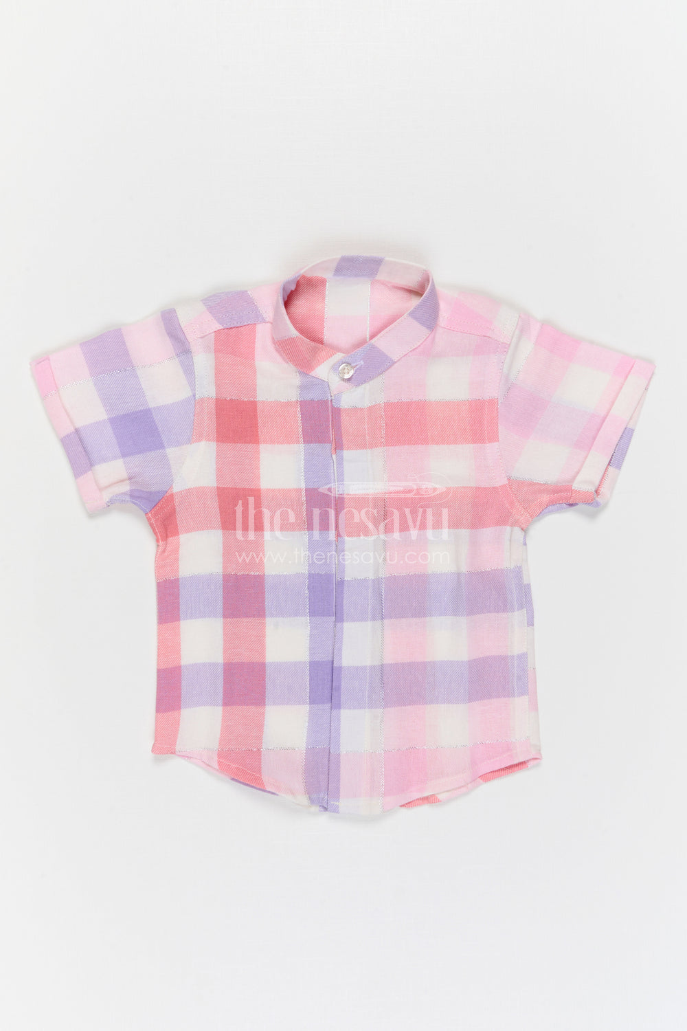 The Nesavu Boys Cotton Shirt Boys Checked Cotton Shirt for Family Outings and Casual Wear Nesavu Nesavu Boys Checked Cotton Shirt For Casual Outings And Everyday Comfort