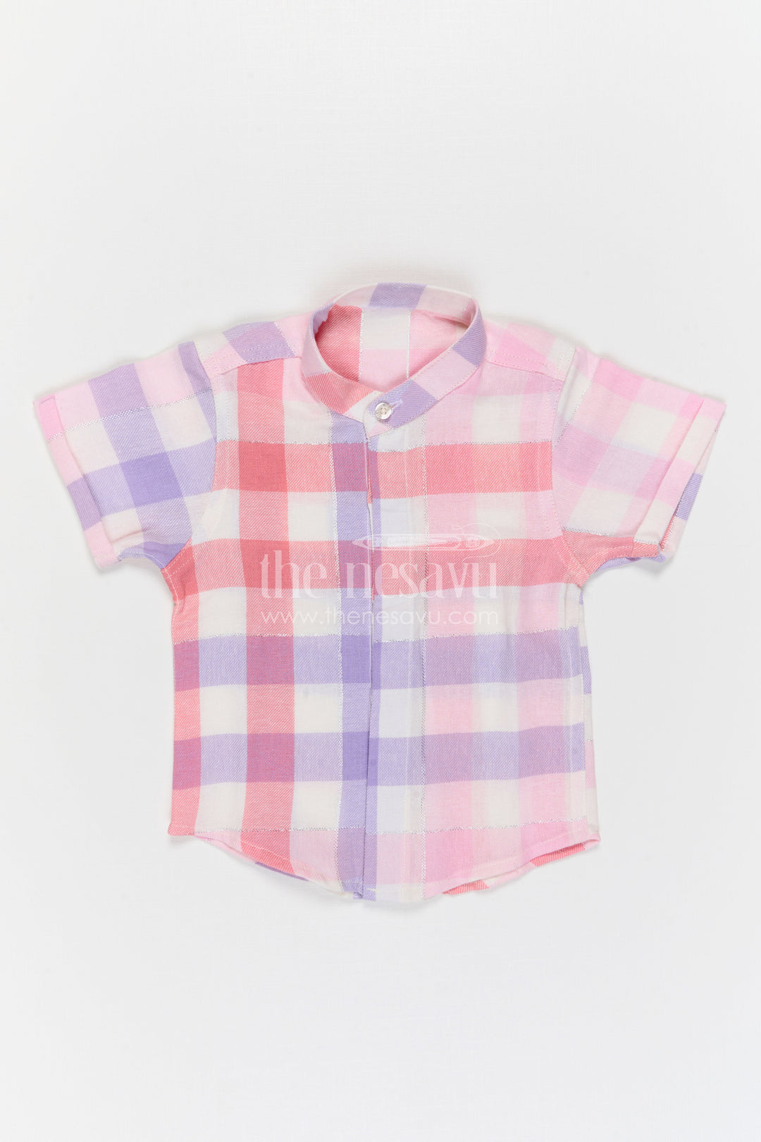 The Nesavu Boys Cotton Shirt Boys Checked Cotton Shirt for Family Outings and Casual Wear Nesavu Nesavu Boys Checked Cotton Shirt For Casual Outings And Everyday Comfort