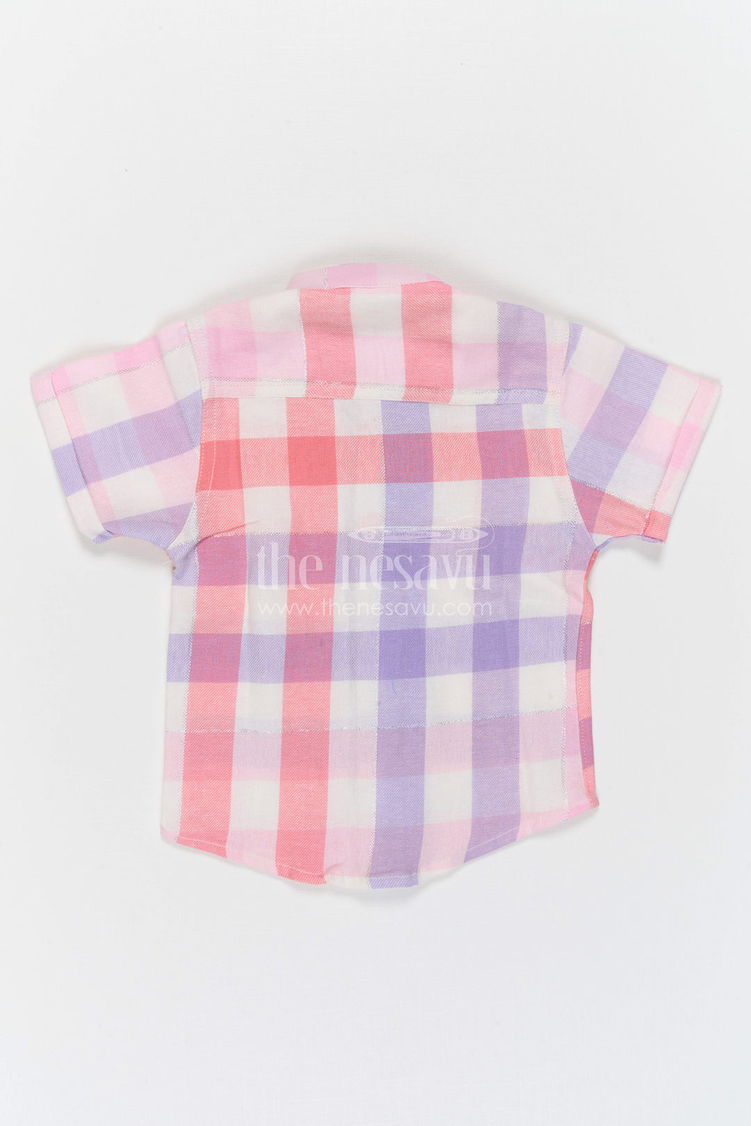 The Nesavu Boys Cotton Shirt Boys Checked Cotton Shirt for Family Outings and Casual Wear Nesavu Nesavu Boys Checked Cotton Shirt For Casual Outings And Everyday Comfort