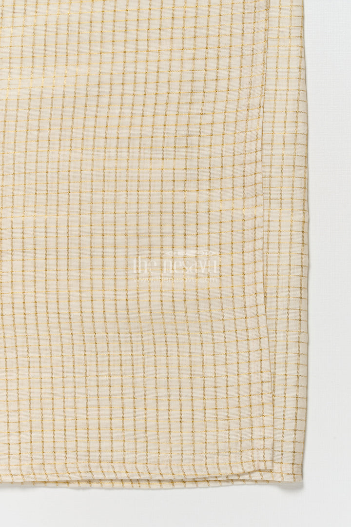 The Nesavu Boys Vesti Boys Checked Vesti for Ethnic Day and Religious Celebrations Nesavu Nesavu boys vesti subtle checked tissue design ethnic school days family pujas