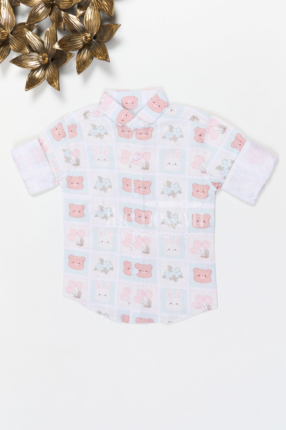 The Nesavu Boys Cotton Shirt Boys City Travel Print Cotton Shirt for Stylish Outings and Casual Events Nesavu 14 (6M) / Multicolor / Cotton BS422A-14 Nesavu boys cotton city travel print shirt for casual outings school events and kids fashion