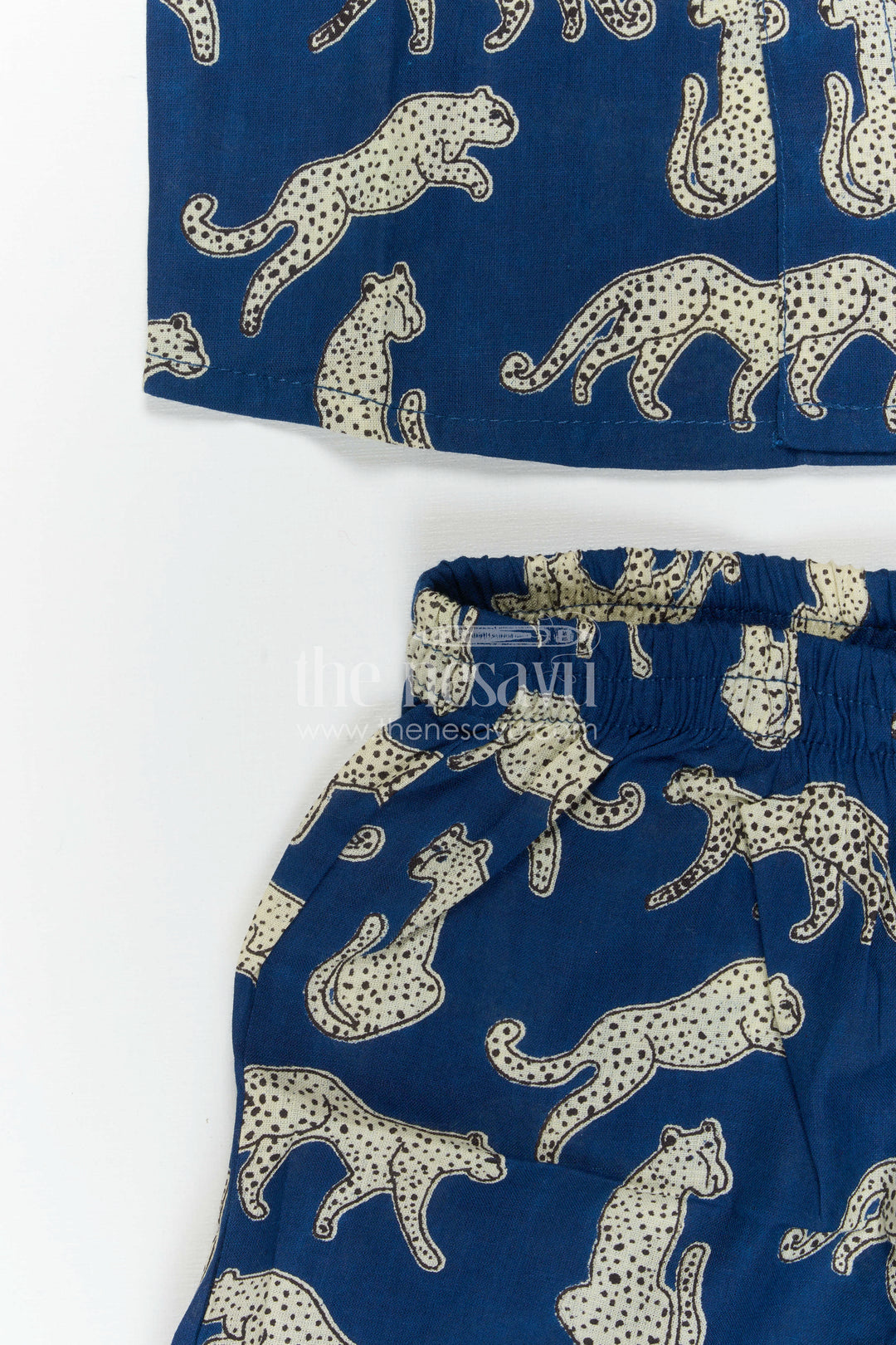 The Nesavu Boys Casual Set Boys Co Ord Set for Travel and Summer Vacation Wear Nesavu Nesavu Boys Cotton Co Ord Set For Travel And Vacation With Digital Print Shirt And Shorts Outfit