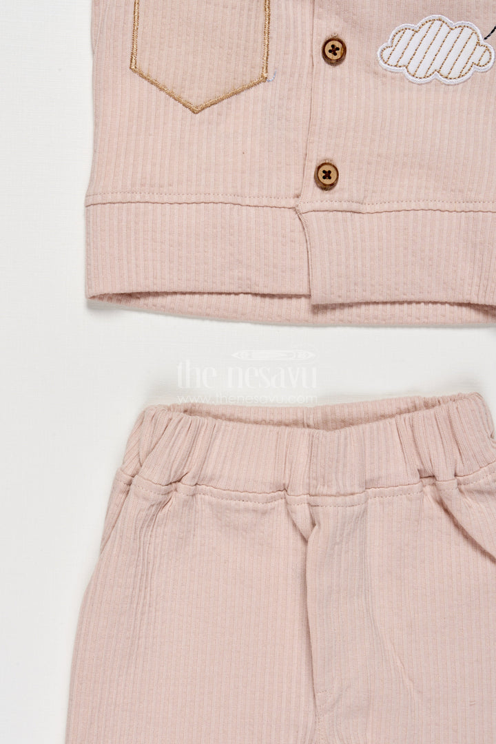 The Nesavu Boys Casual Set Boys Cotton Casual Set for Daily Play and Relaxed Dressing Nesavu Nesavu boys cotton casual outfit shirt pants daily wear relaxed play