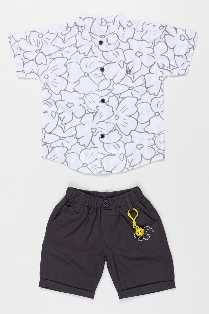 The Nesavu Boys Casual Set Boys Cotton Casual Set for Daily Wear and Playtime Nesavu Nesavu boys cotton casual set digital print school playtime everyday wear