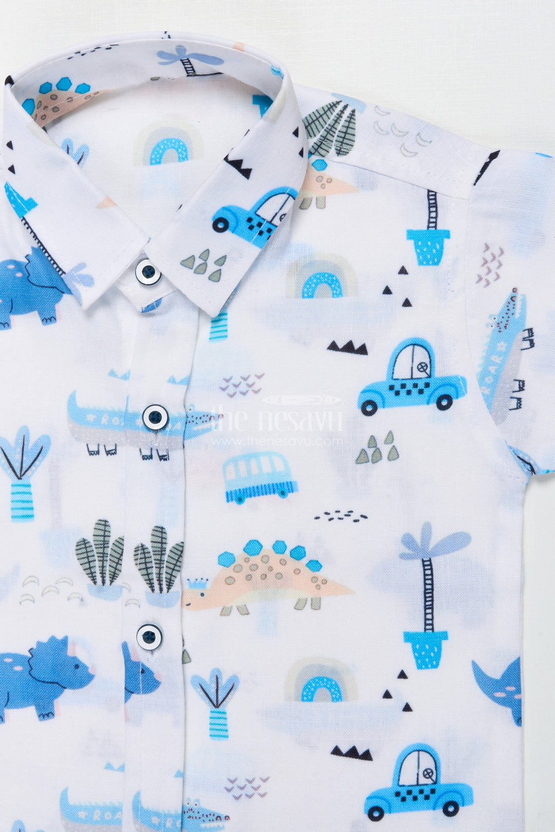 The Nesavu Boys Casual Set Boys Cotton Casual Set for Everyday Outings and Playful Weekends Nesavu Nesavu boys cotton casual set digital print travel playdates daily wear