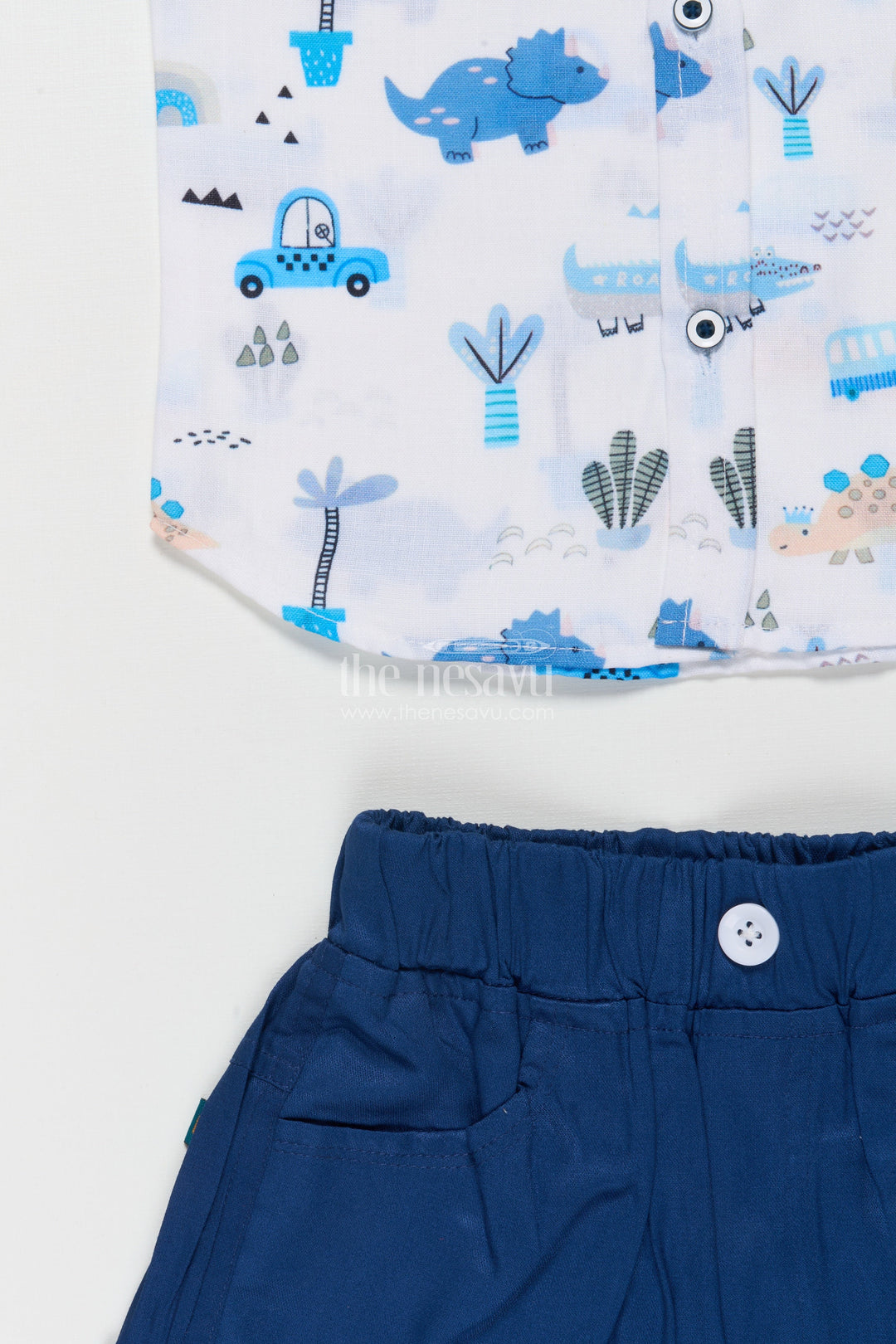 The Nesavu Boys Casual Set Boys Cotton Casual Set for Everyday Outings and Playful Weekends Nesavu Nesavu boys cotton casual set digital print travel playdates daily wear