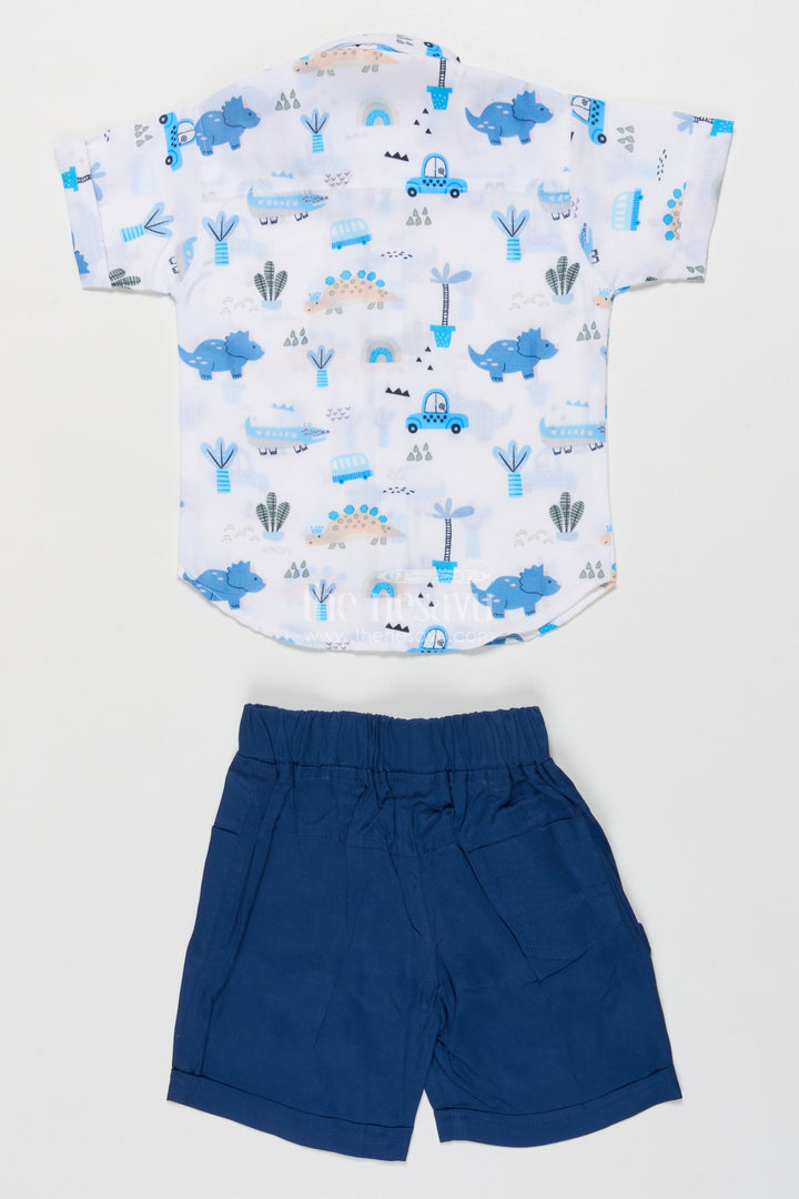The Nesavu Boys Casual Set Boys Cotton Casual Set for Everyday Outings and Playful Weekends Nesavu Nesavu boys cotton casual set digital print travel playdates daily wear