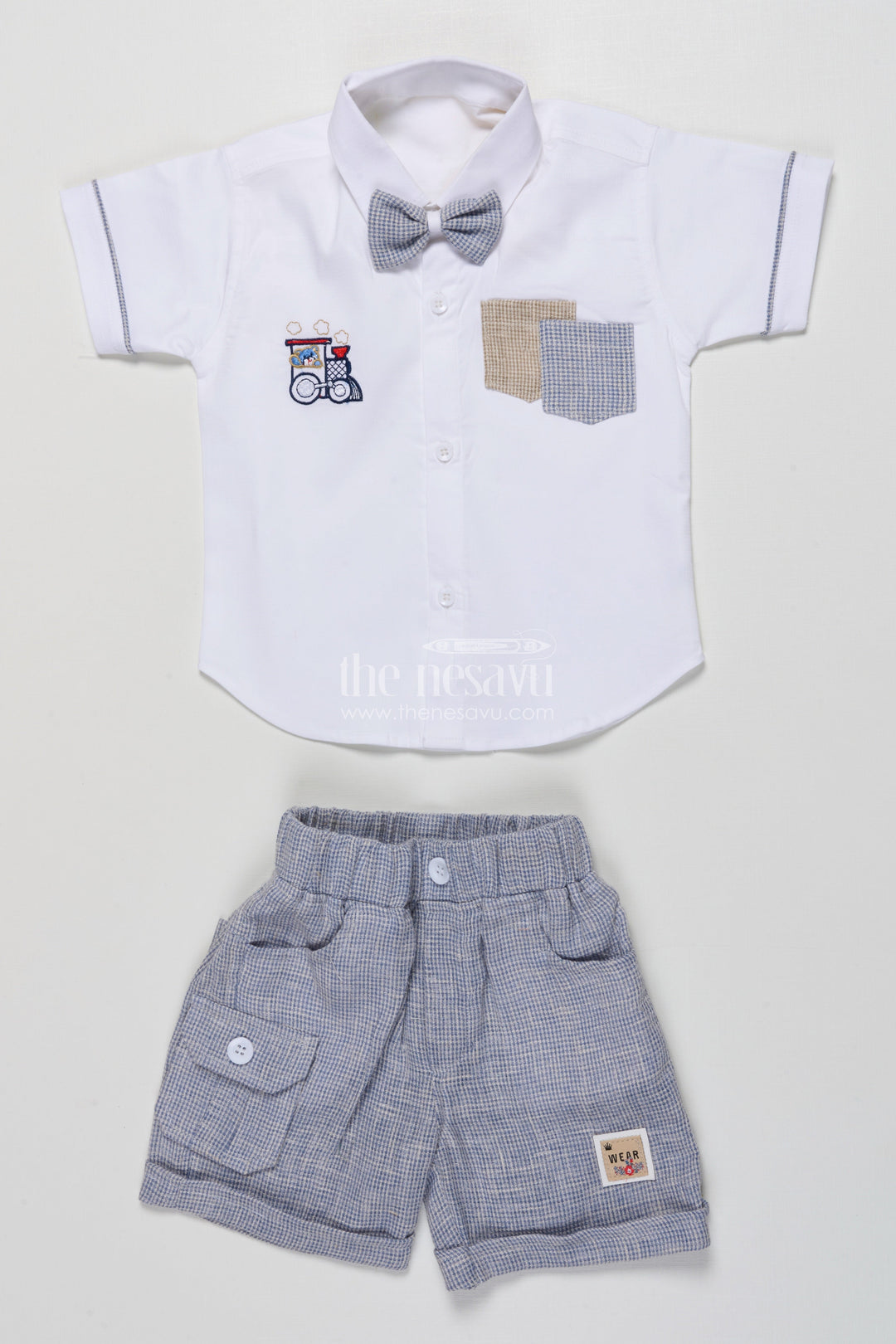 The Nesavu Boys Casual Set Boys Cotton Casual Set for Everyday Play and Preschool Wear Nesavu Nesavu boys cotton casual outfit playtime preschool everyday summer dressing