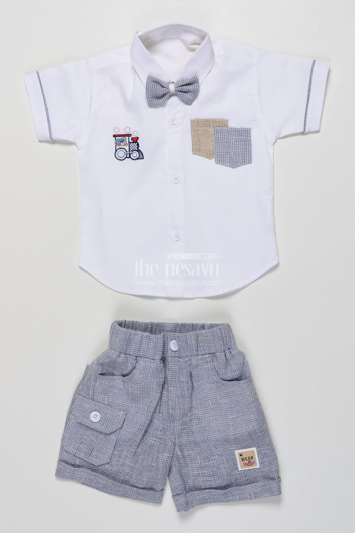 The Nesavu Boys Casual Set Boys Cotton Casual Set for Everyday Play and Preschool Wear Nesavu Nesavu boys cotton casual outfit playtime preschool everyday summer dressing