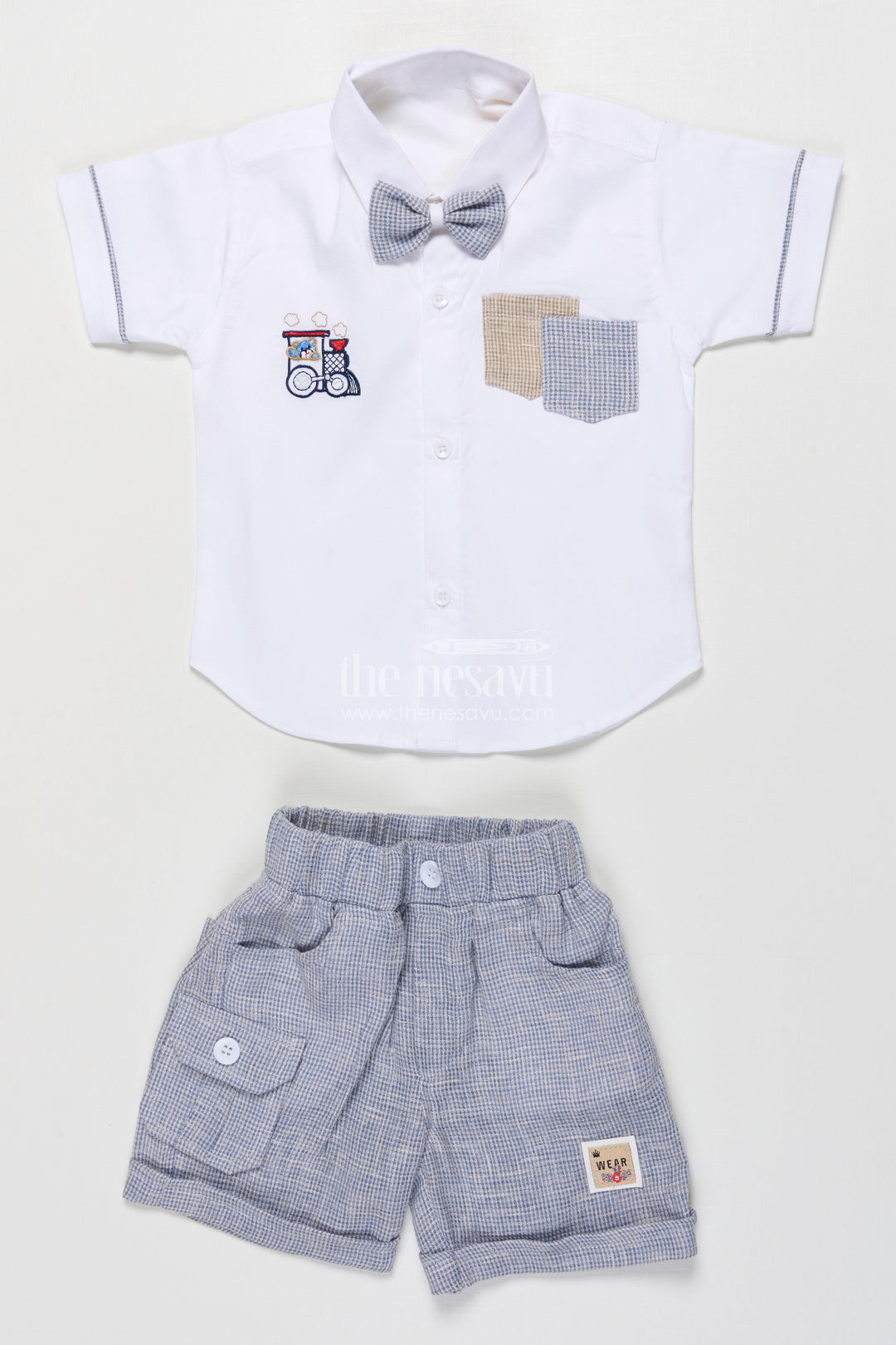 The Nesavu Boys Casual Set Boys Cotton Casual Set for Everyday Play and Preschool Wear Nesavu Nesavu boys cotton casual outfit playtime preschool everyday summer dressing
