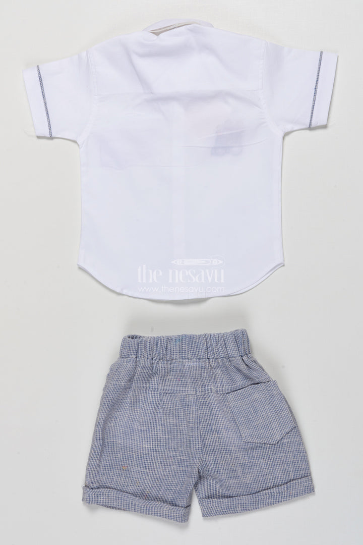 The Nesavu Boys Casual Set Boys Cotton Casual Set for Everyday Play and Preschool Wear Nesavu Nesavu boys cotton casual outfit playtime preschool everyday summer dressing