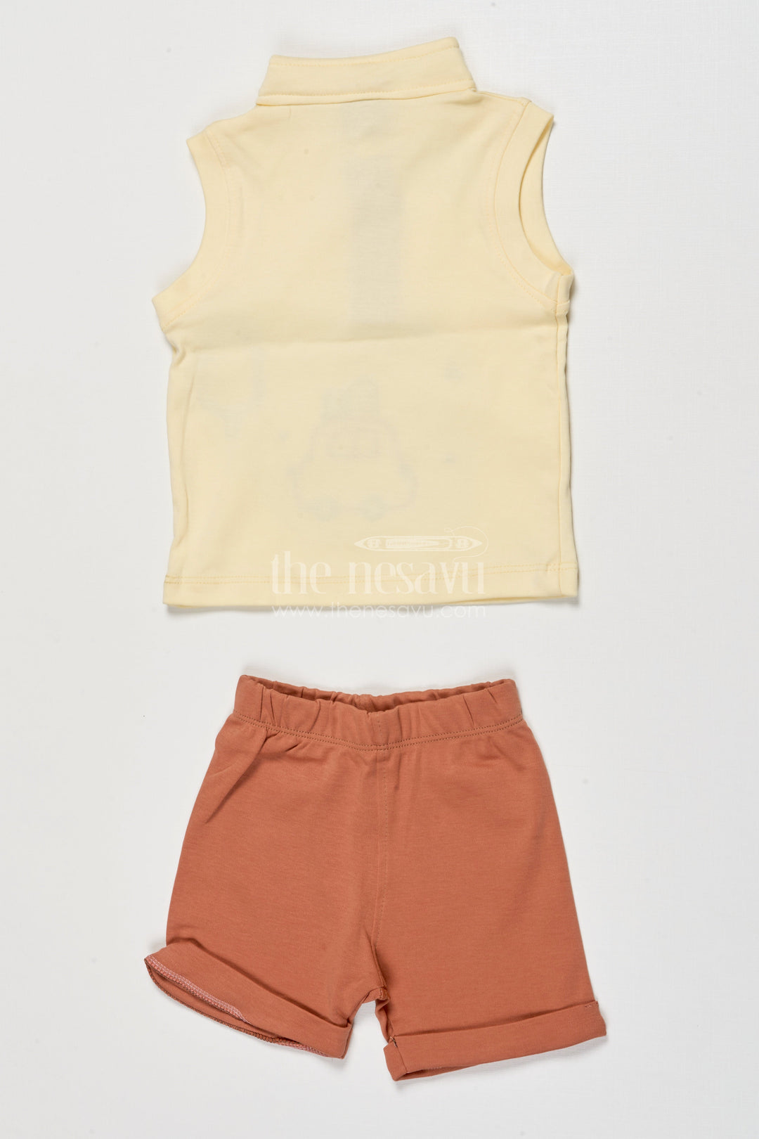 The Nesavu Boys Casual Set Boys Cotton Casual Set with Embroidery for Outings and Playdates Nesavu Nesavu boys cotton casual wear set embroidery everyday outings play