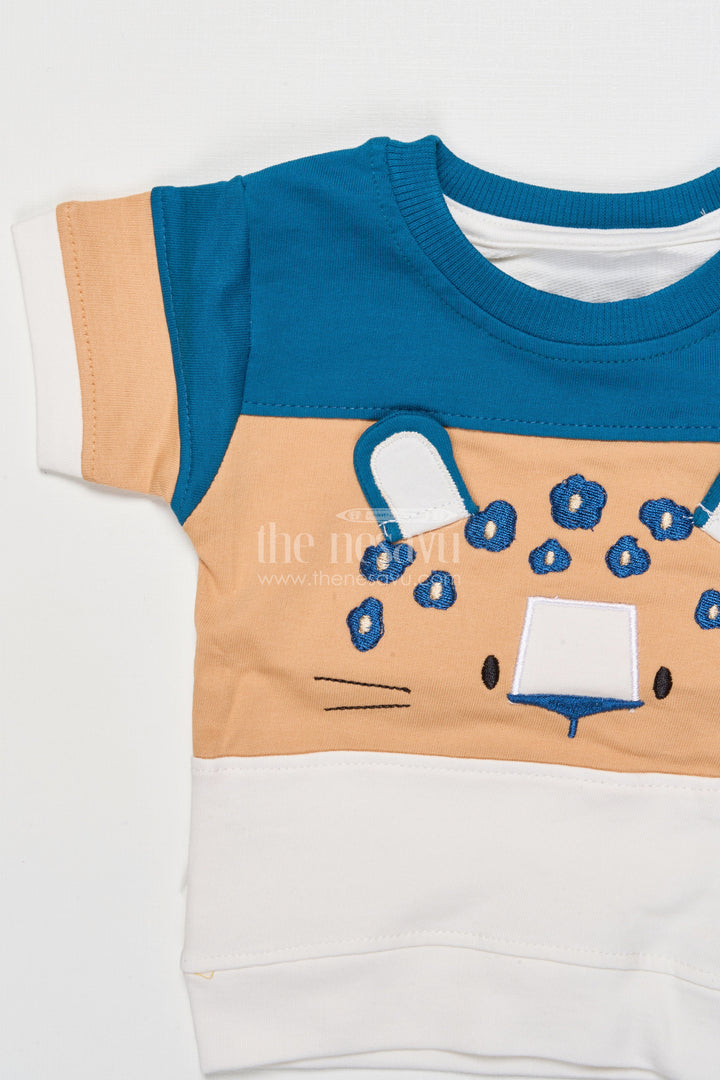 The Nesavu Boys Casual Set Boys Cotton Casual Wear Set for Playdates and Summer Fun Nesavu Nesavu boys printed cotton t-shirt shorts outfit summer outings playful comfort
