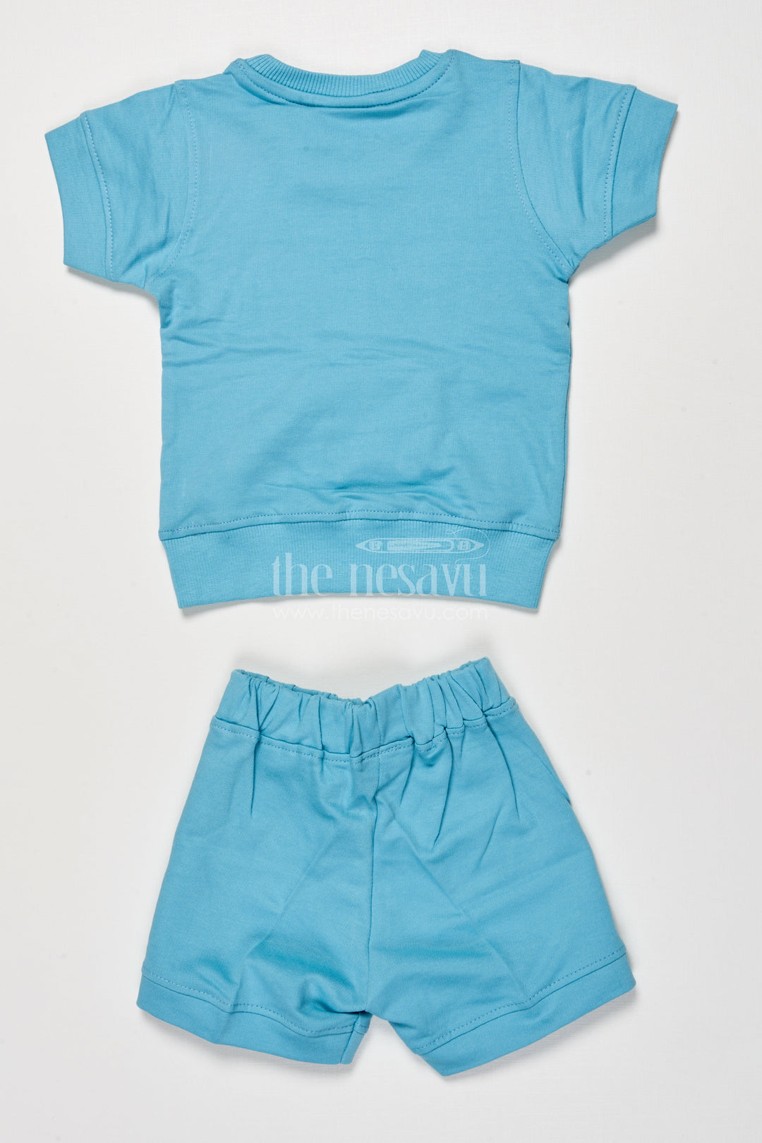 The Nesavu Boys Casual Set Boys Cotton Casual Wear Set for Summer Playdates and Comfort Nesavu Nesavu boys printed cotton casual set shorts summer comfort daily adventures