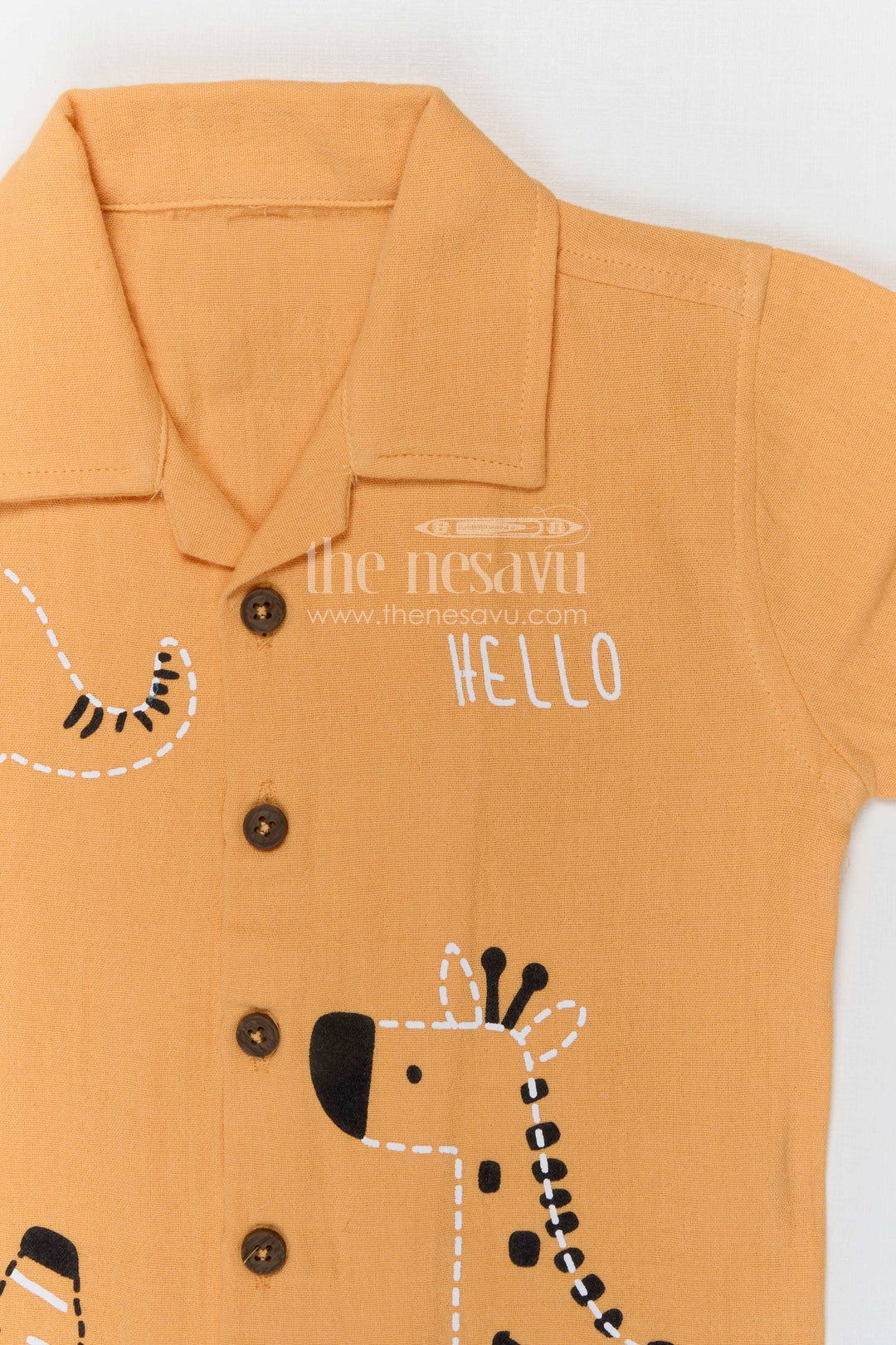 The Nesavu Boys Casual Set Boys Cotton Co Ord Set for Daily Wear and Casual Outings Nesavu Nesavu boys cotton co ord set for daily wear and casual outings with breathable muslin fabric and comfort fit