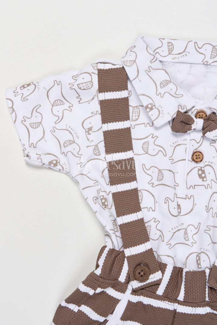 The Nesavu Boys Casual Set Boys Cotton Co-ord Set with Printed Top and Pants for Playful Days Nesavu Nesavu boys printed cotton top pant co-ord set casual wear everyday fun