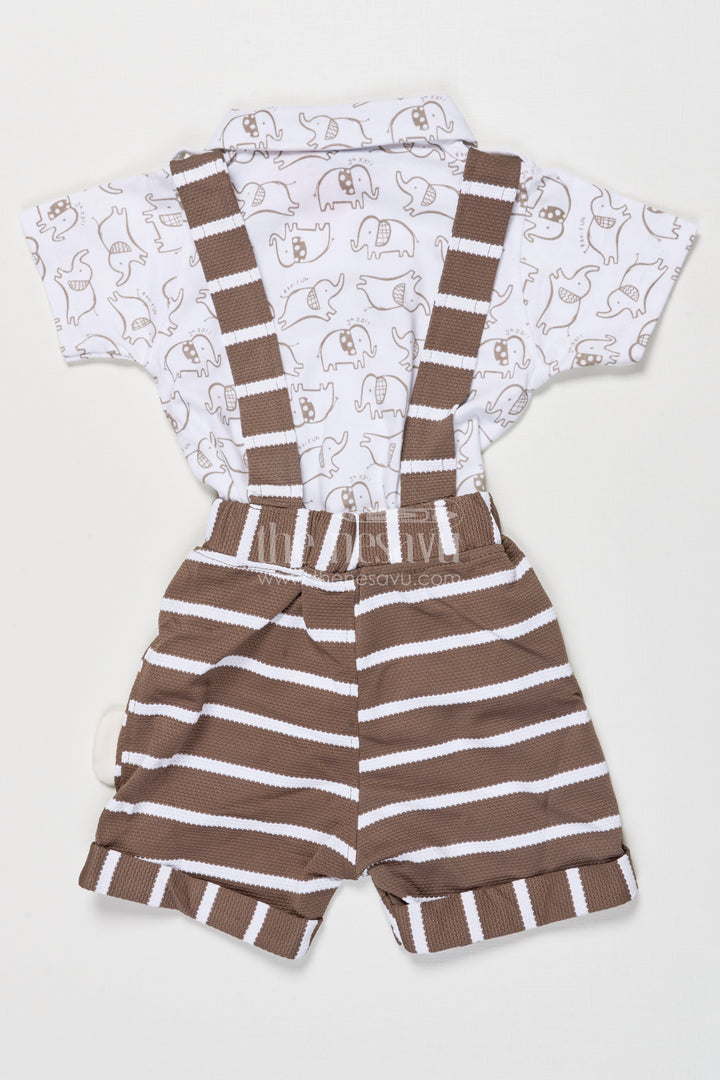 The Nesavu Boys Casual Set Boys Cotton Co-ord Set with Printed Top and Pants for Playful Days Nesavu Nesavu boys printed cotton top pant co-ord set casual wear everyday fun