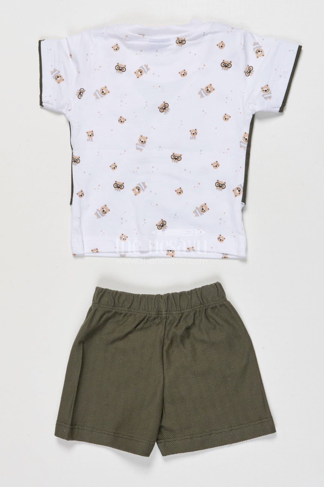 The Nesavu Boys Casual Set Boys Cotton Collared Set for Festive Casuals and Outings Nesavu Nesavu toddler boy cotton collared shirt shorts set festive gatherings smart casual wear