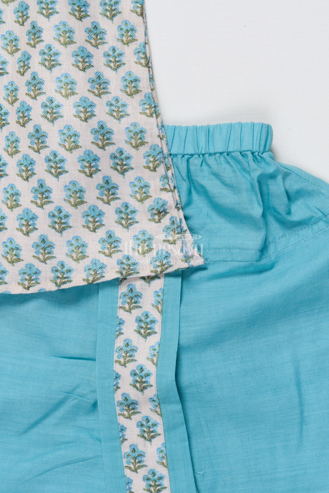 The Nesavu Boys Dothi Set Boys Cotton Dhoti Set with Jaipur Block Print for Traditional Functions Nesavu Nesavu boys dhoti set cotton Jaipur block printed kurta poojas festivals