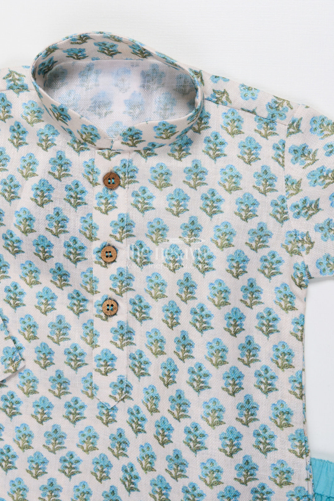 The Nesavu Boys Dothi Set Boys Cotton Dhoti Set with Jaipur Block Print for Traditional Functions Nesavu Nesavu boys dhoti set cotton Jaipur block printed kurta poojas festivals