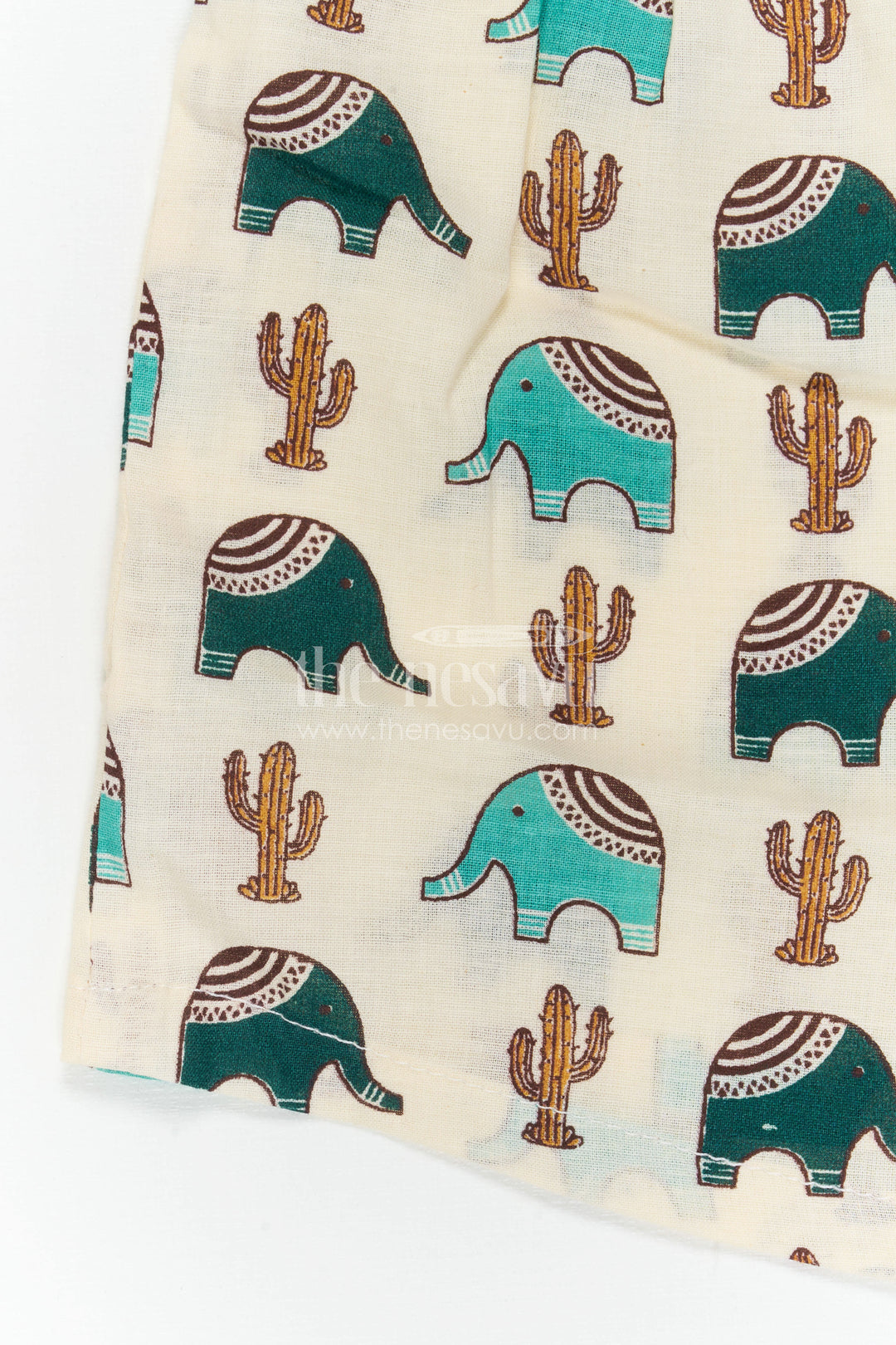 The Nesavu Boys Casual Set Boys Cotton Dress Set for Summer Outings and Playtime Nesavu Nesavu Boys Cotton Co Ord Set For Summer Outings With Digital Print Shirt And Shorts Casual Wear