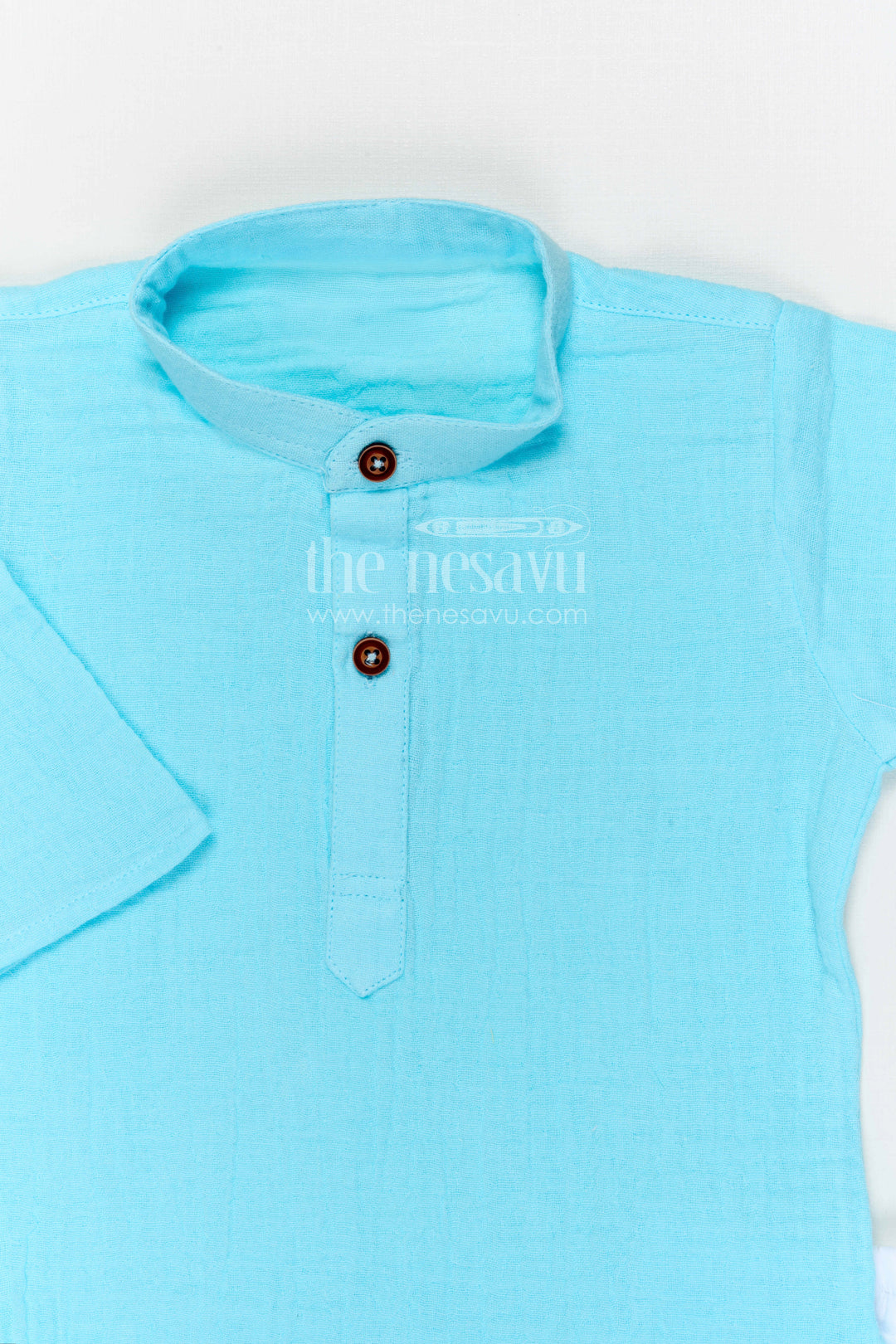 The Nesavu Boys Casual Set Boys Cotton Kurta Set for Casual Outings and Festive Wear Nesavu Nesavu boys muslin cotton kurta set for casual outings and festive family gatherings