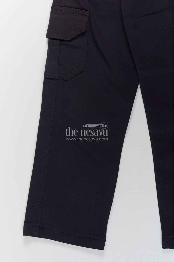 The Nesavu Boys Casual Set Boys Cotton Kurta Set for Ethnic Day and Festive Celebrations Nesavu Nesavu boys ethnic cotton kurta set thread embroidery festive school wear