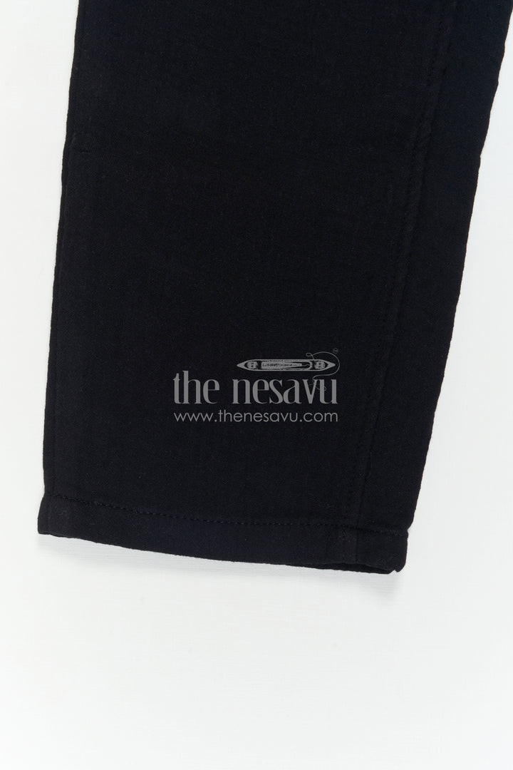 The Nesavu Boys Pant Boys Cotton Pants for Daily Wear and Casual Outings Nesavu Nesavu Boys Muslin Cotton Pants For Daily Wear Comfortable Breathable Casual Outfit For Kids
