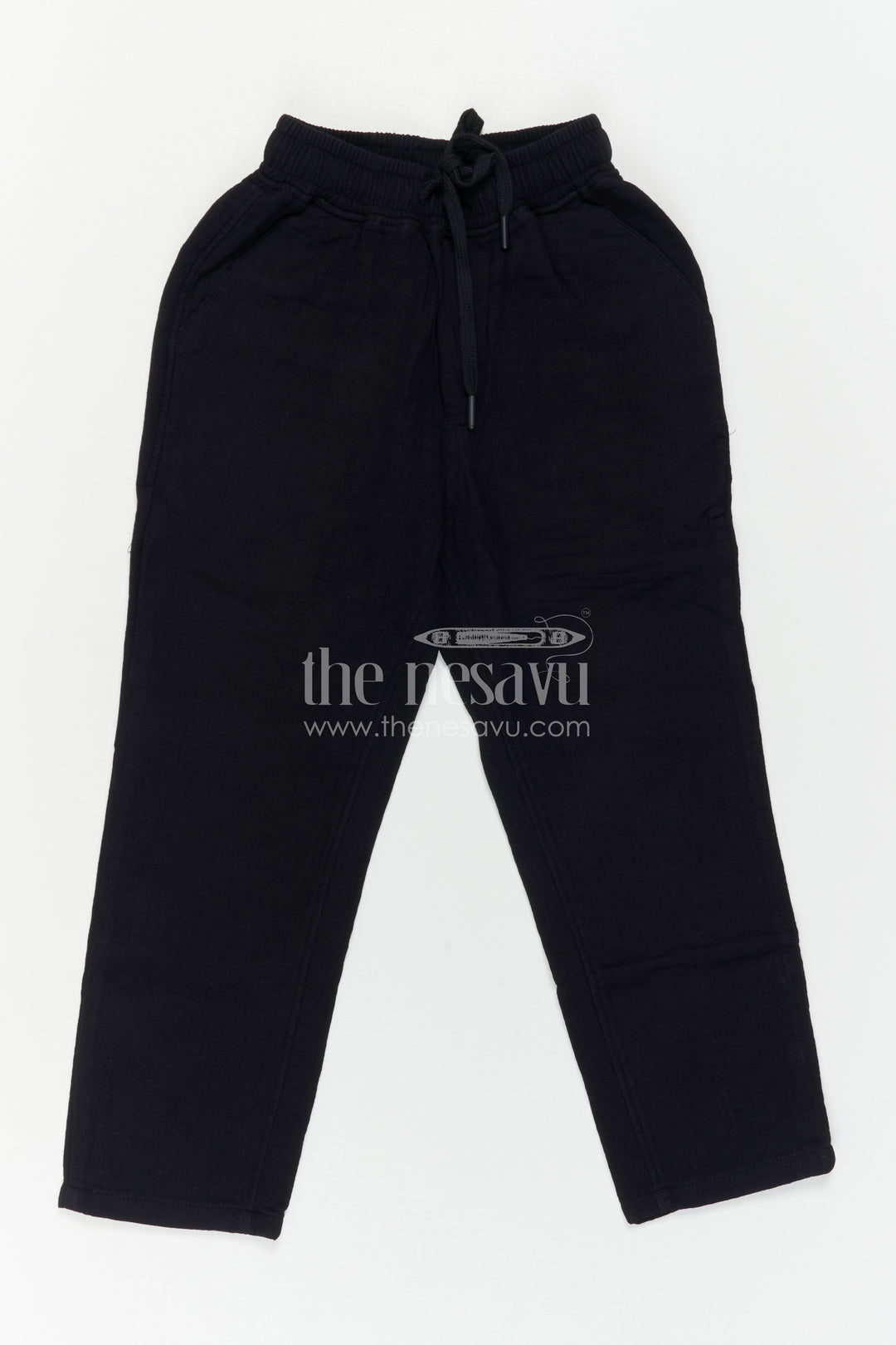 The Nesavu Boys Pant Boys Cotton Pants for Daily Wear and Casual Outings Nesavu Nesavu Boys Muslin Cotton Pants For Daily Wear Comfortable Breathable Casual Outfit For Kids