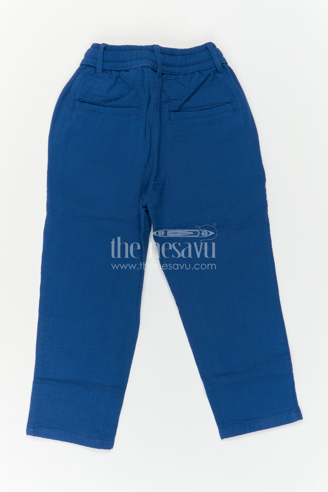 The Nesavu Boys Pant Boys Cotton Pants for Daily Wear and Playtime Comfort Nesavu Nesavu Boys Muslin Cotton Pants For Daily Wear Breathable Comfortable Playtime Outfit For Kids