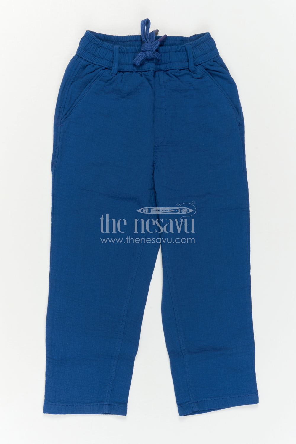 The Nesavu Boys Pant Boys Cotton Pants for Daily Wear and Playtime Comfort Nesavu Nesavu Boys Muslin Cotton Pants For Daily Wear Breathable Comfortable Playtime Outfit For Kids