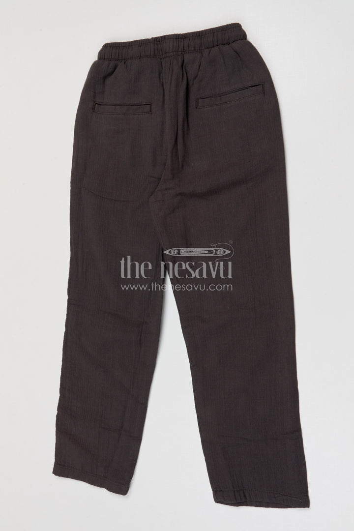 The Nesavu Boys Pant Boys Cotton Pants for School and Casual Everyday Wear Nesavu Nesavu boys muslin cotton pants comfortable school and casual everyday kids wear