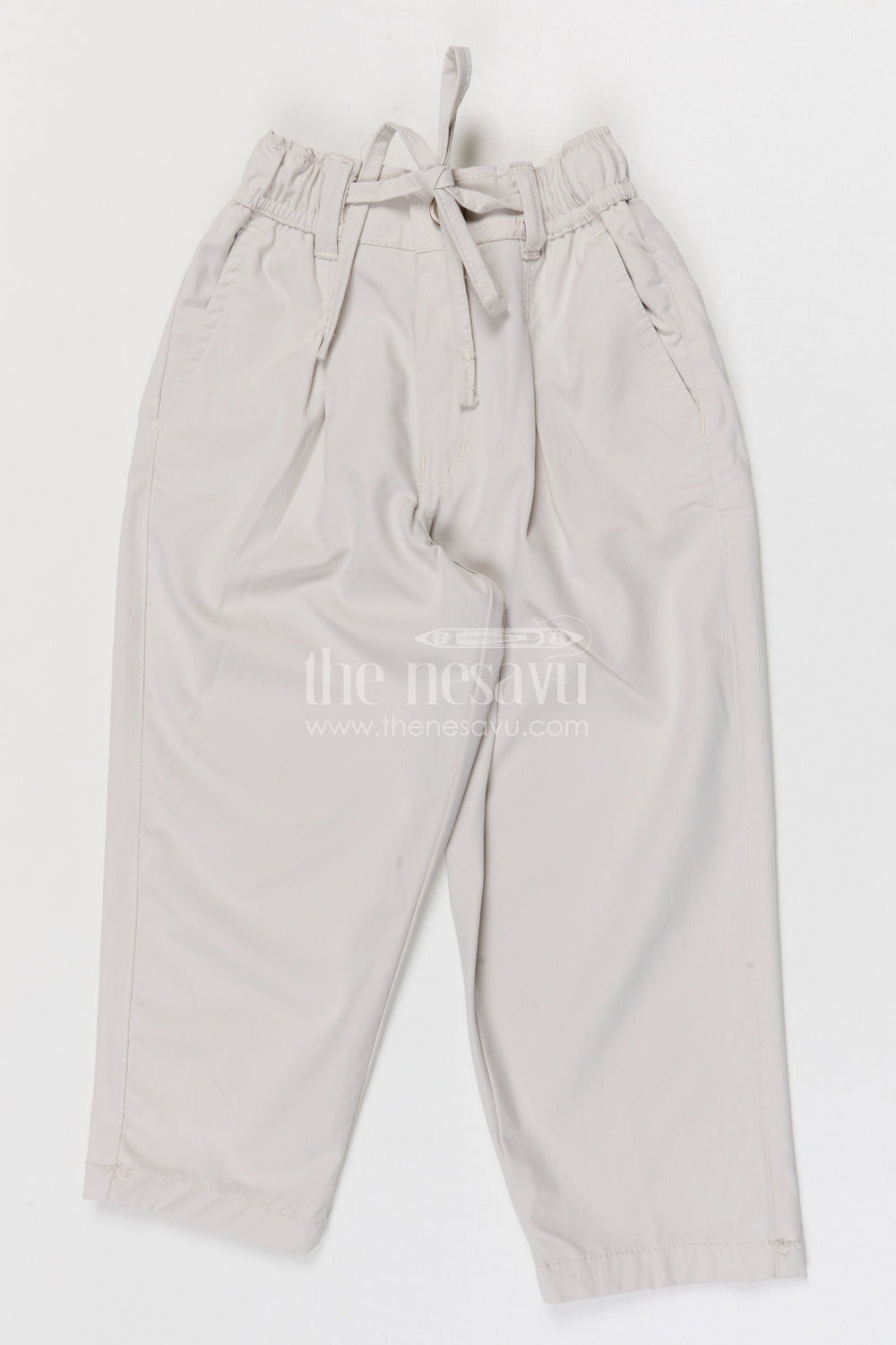 The Nesavu Boys Pant Boys Cotton Pants for School and Casual Plays Nesavu 22 (4Y) / Cream / Cotton BWP028A-22 Nesavu boys cotton twill pants for school and everyday casual wear for kids