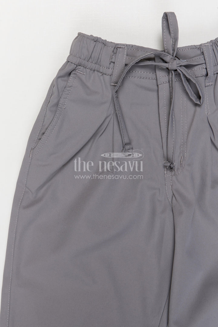 The Nesavu Boys Pant Boys Cotton Pants for School and Everyday Comfort Nesavu Nesavu boys cotton twill pants for school and everyday casual kids wear